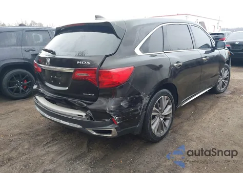 2017 Acura Mdx Technology Package z USA, uszkodzony, nr VIN 5FRYD4H57HB042448